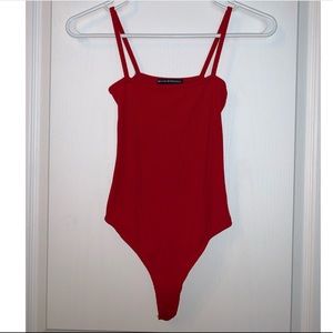 Brandy Melville Red Bodysuit